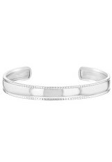 tiny beautiful silver classic cuff baby bangle